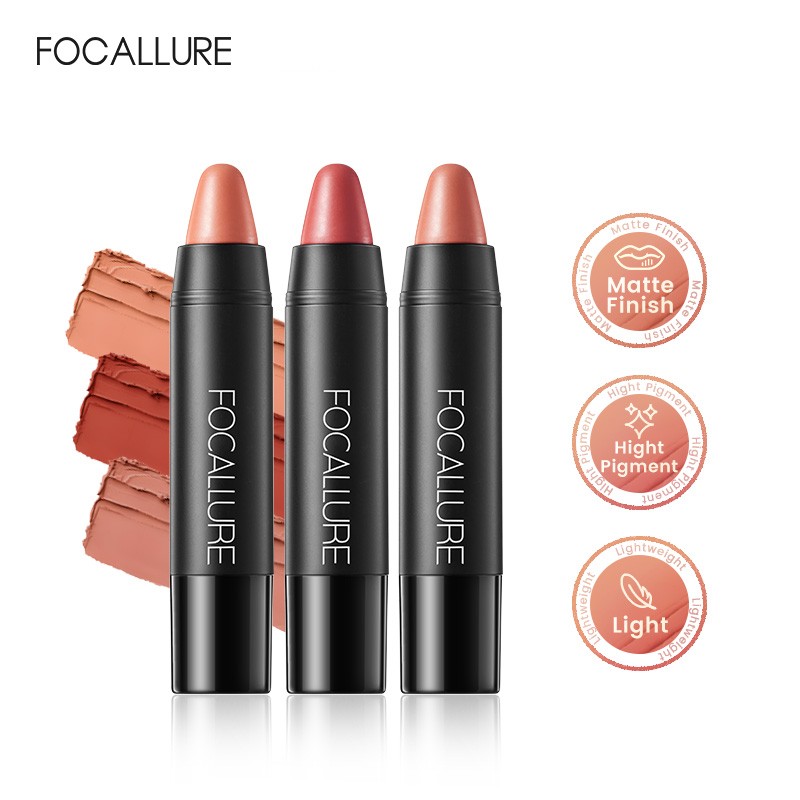 Best of FOCALLURE 31 Colors Waterproof Matte Lipstick Shimmer Metal Moisturizing Long-lasting Lipbalm Lips Makeup Cosmetics For Women Reviews & Tips