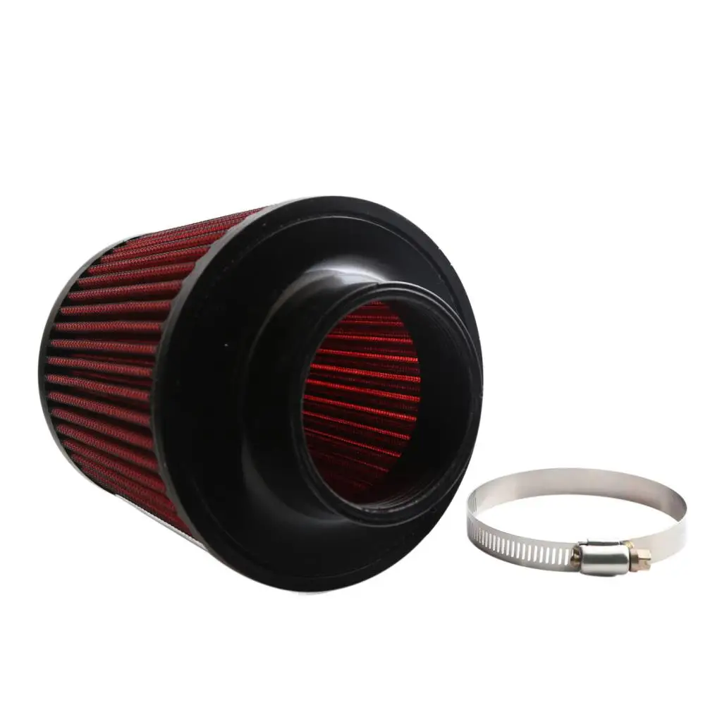 76mm Motorcycle Clamp Rubber  Air Filter Filter Black for Motorcycle