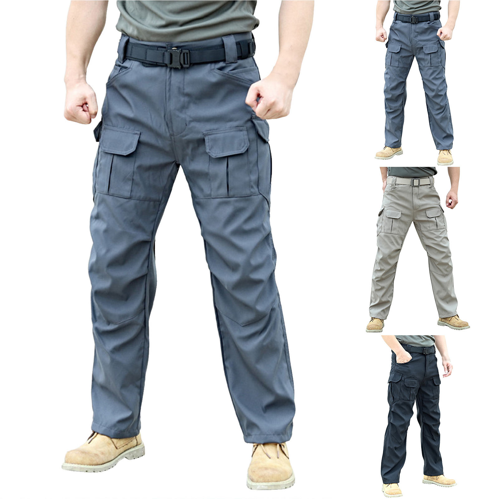 Description Picture 2 of itemMen Elastic Camping Hiking Trekking Fish Climbing Outdoor Sports Trousers Spring Autumn Military Tactical Quick Dry Pants