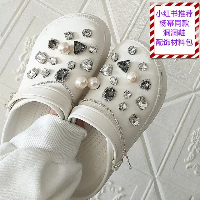 Crocs Charms Designer Luxury Shoe Charm  Womens Crocs Rhinestones - Luxury  - Aliexpress