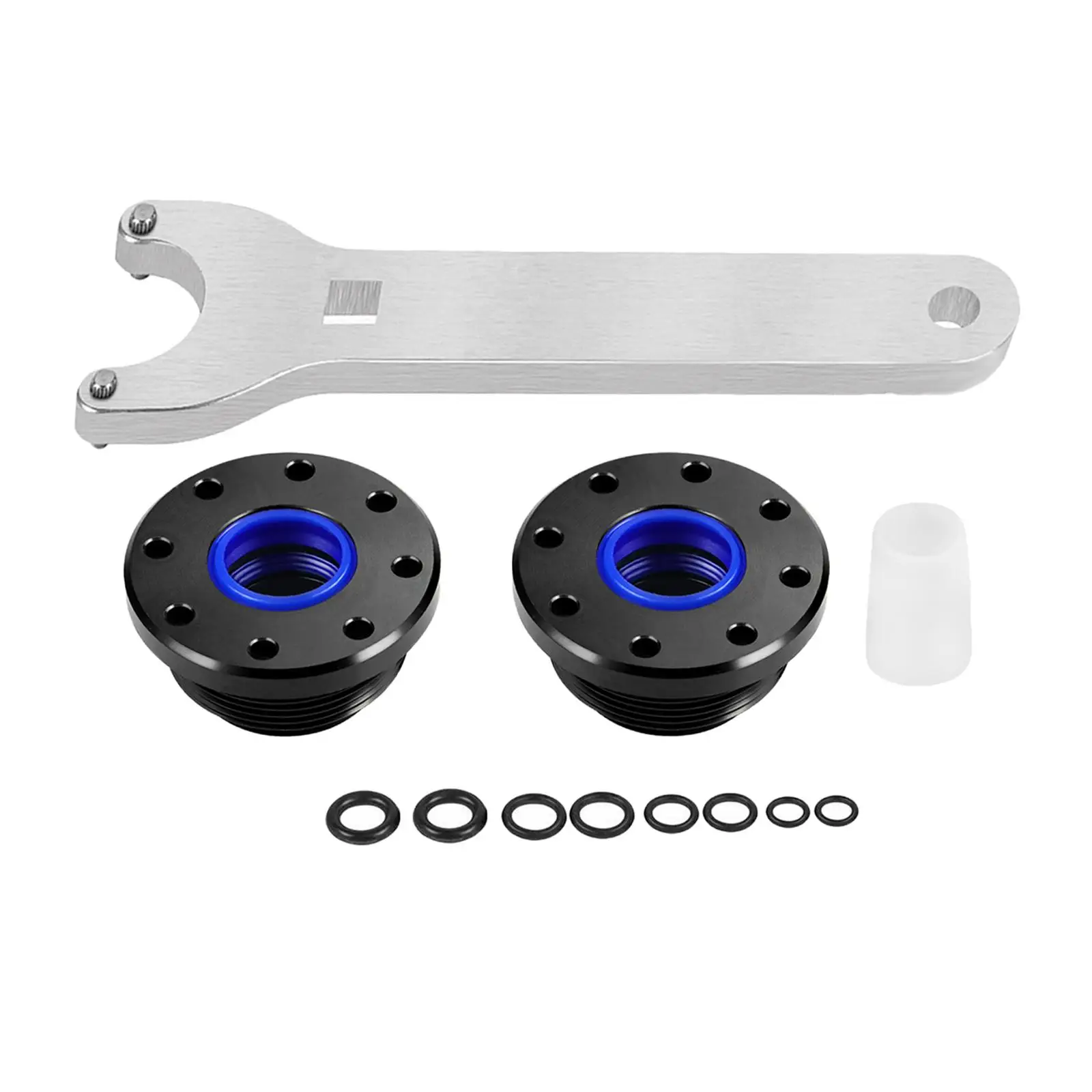 Front Mount Hydraulic Steering Cylinder Seal Kit Sturdy with Pin Wrench for