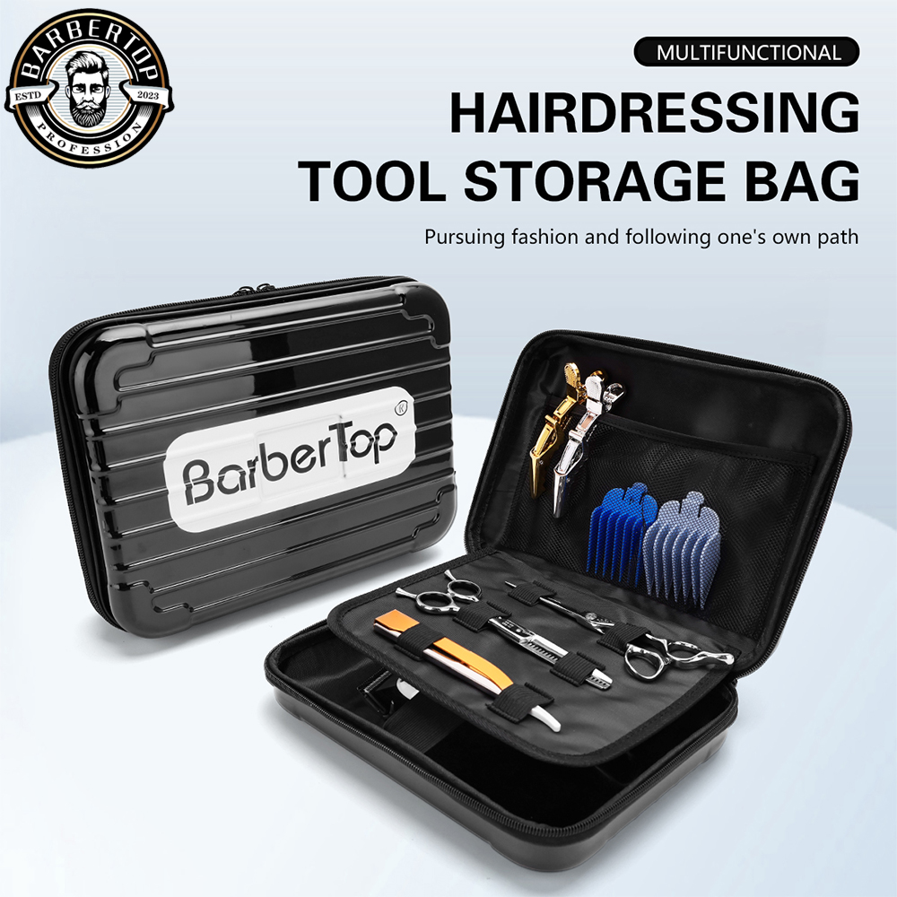 Best of Speciality Barber Box Shockproof Hair Scissors Case Bag Barber Resistance Trimmer Suitcase Waterproof High-capacity Styling Tool Reviews & Tips