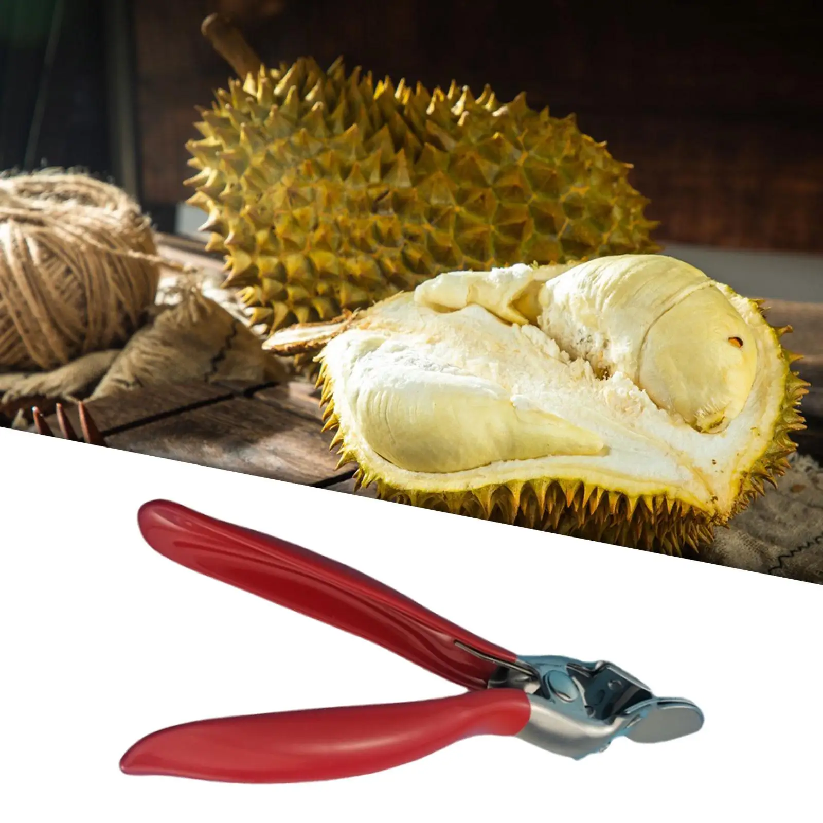Durian Peel Breaking Tool PP Handle Food Grade Save Labors Manual Durian Shelling Machine for Kitchen Gift Durian Lovers Grocery