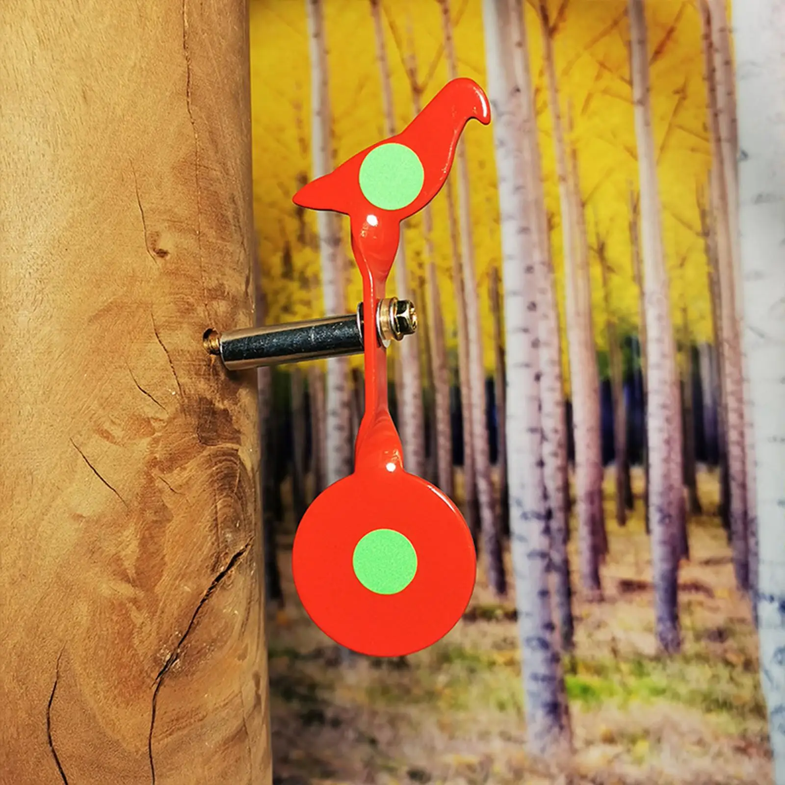 Bird Shape Solid Resetting Target 360 Degree Rotation  Spinner Fixed Mount for Hunting Training Activities