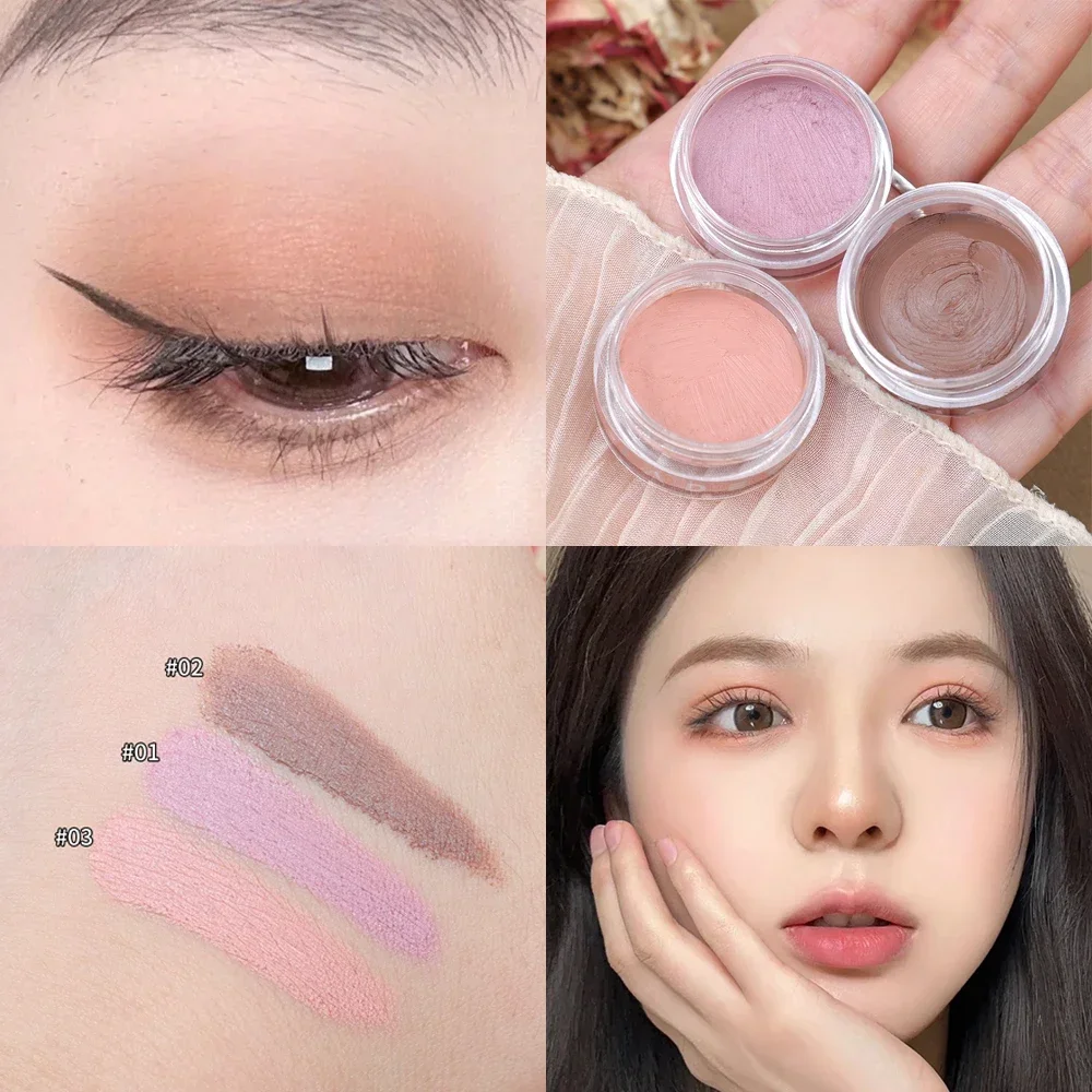 Best of Matte Nude Eyeshadow Cream Waterproof Silky Smooth Eye Shadow Primer Pigment Long Lasting Monochrome Peach Pink Brown Eye Makeup Reviews & Tips - Image 3