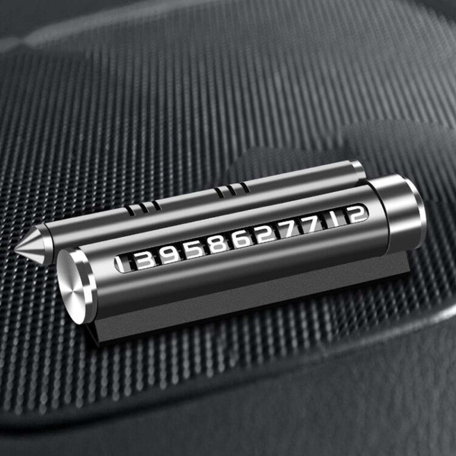 Car Parking Telephone Number Plate Safety Hammer Car Decors Automobile