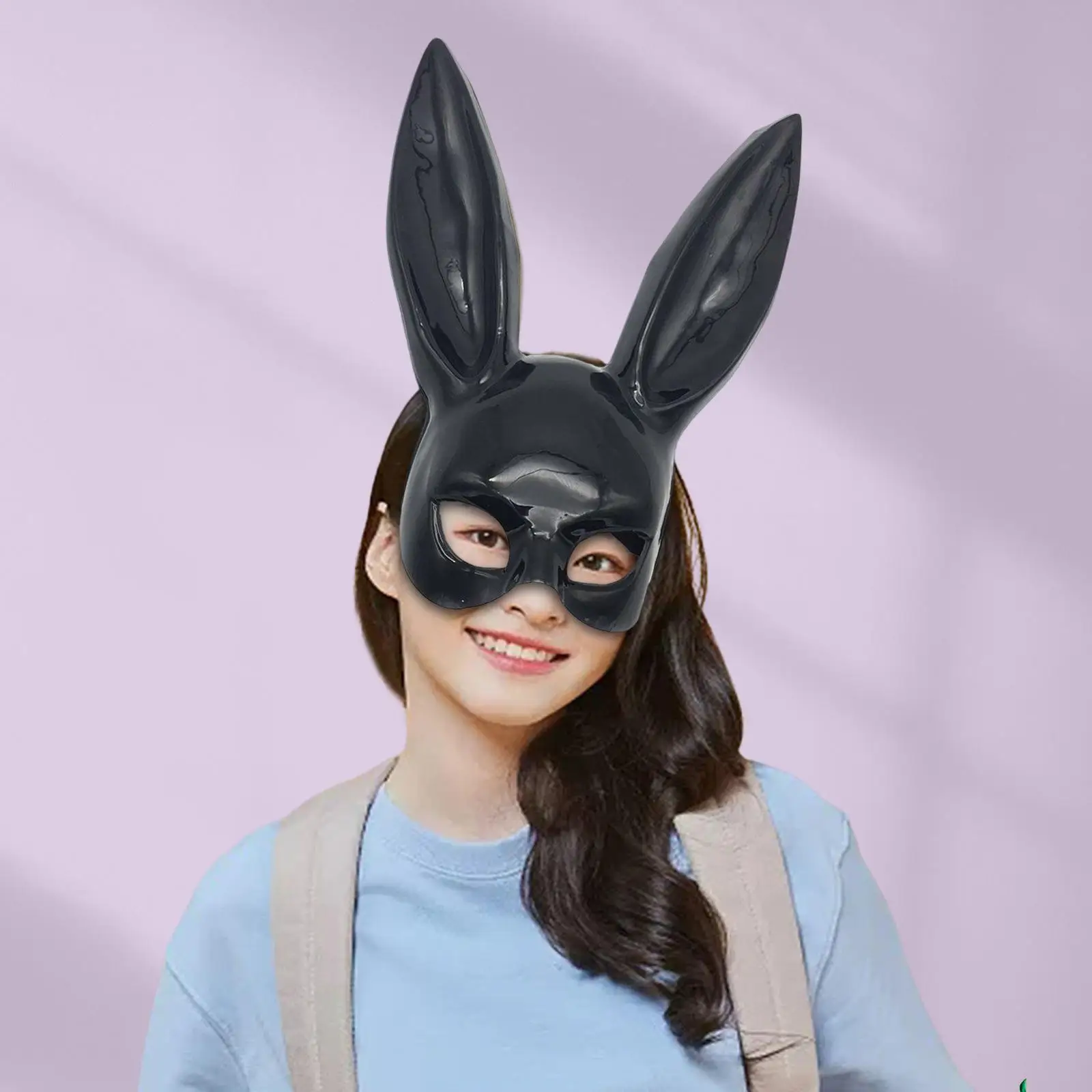 Bunny Mask Christmas Theatrical Mardi Gras Women`s Masquerade Rabbit Mask