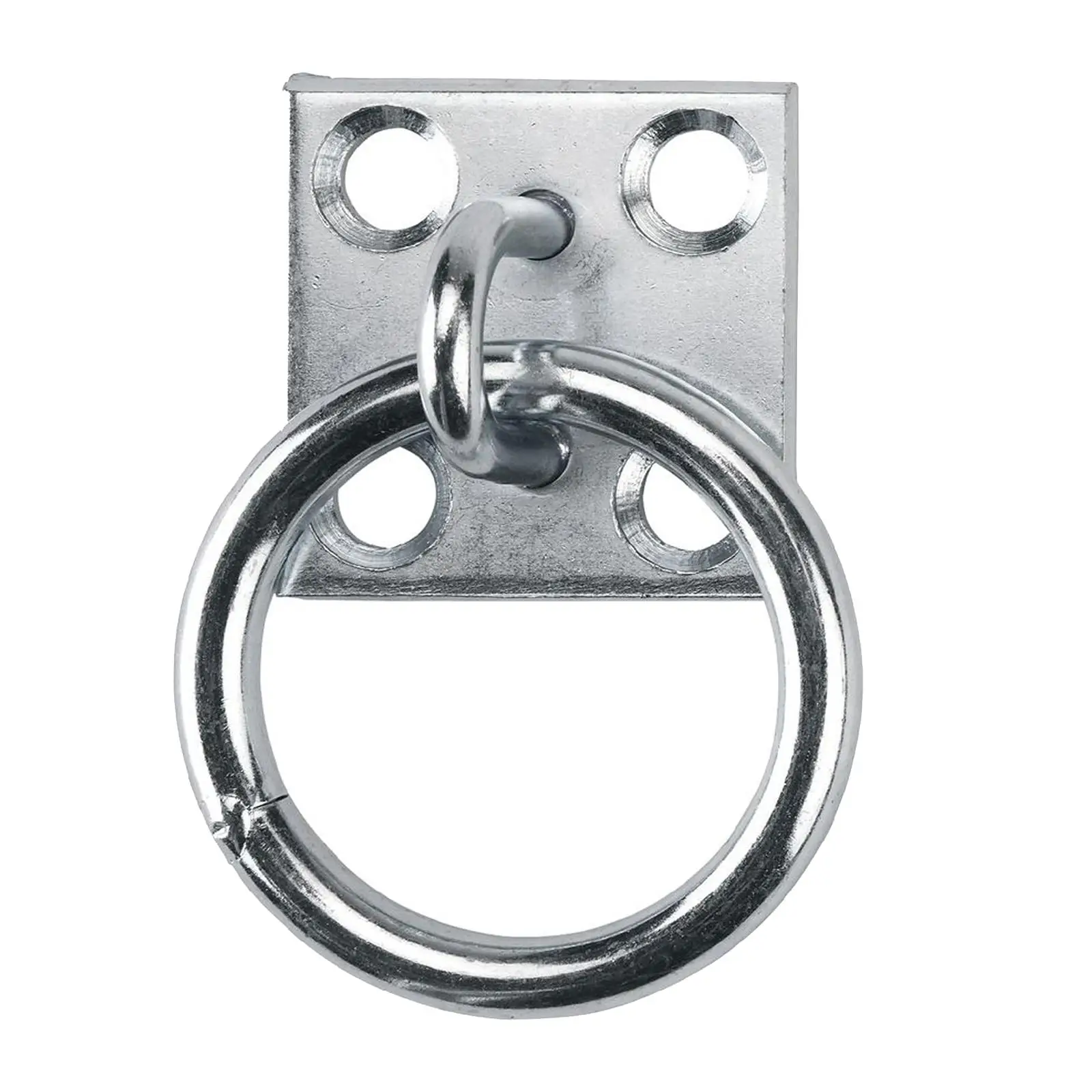 Ring Plate Horse Stable Tool Tying Horses Iron Nickel Plated Tie up Tether for Dog Lashing Equestrian Animal Accessories