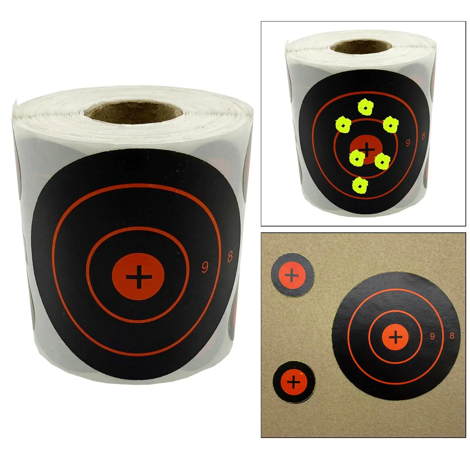 Roll of 3in Splash Targets Shooting Exercise Reactive Bright Fluorescent Sporting Goods High Visible Target Stickers