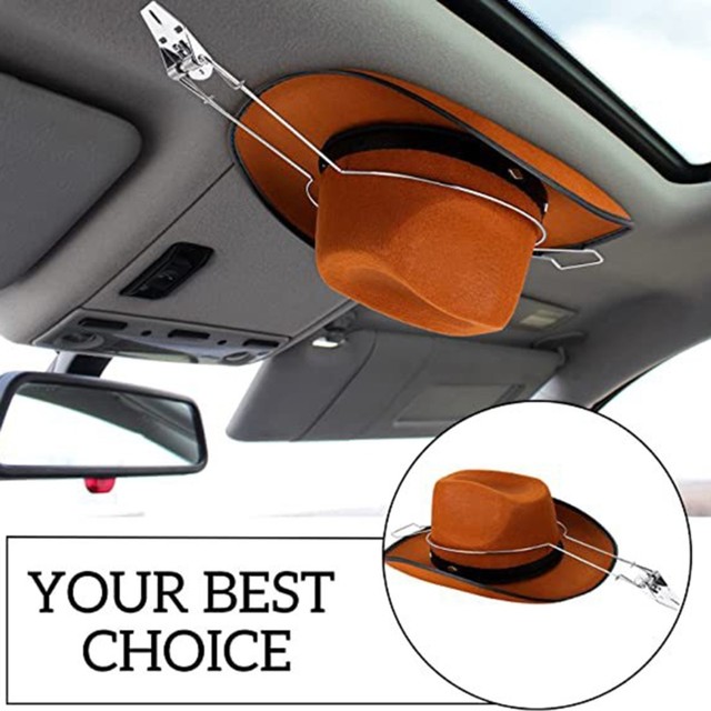 LUAATT Cowboy Hat Holder, Universal Hat Hanger for Truck SUV