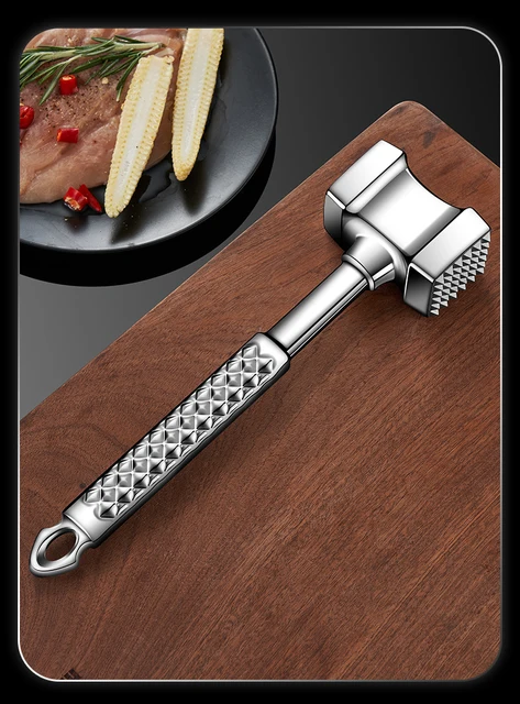 304 stainless steel meat loosening needle fine needle steak hammer artifact  barbecue tool automatic meat loosening device - AliExpress
