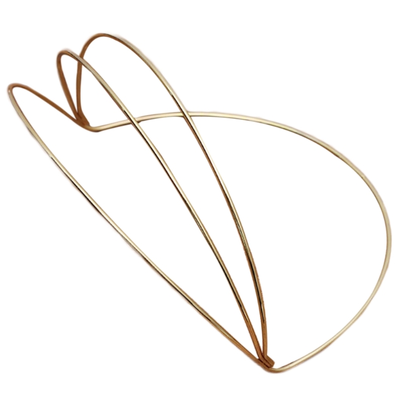 Y166 Einfache Diy Stirnband Blank Basis Frauen Studenten Waschen Gesicht Haarband Krone Stirnbänder Drei Layered Diy Haar Hoop Basis – Detail 5