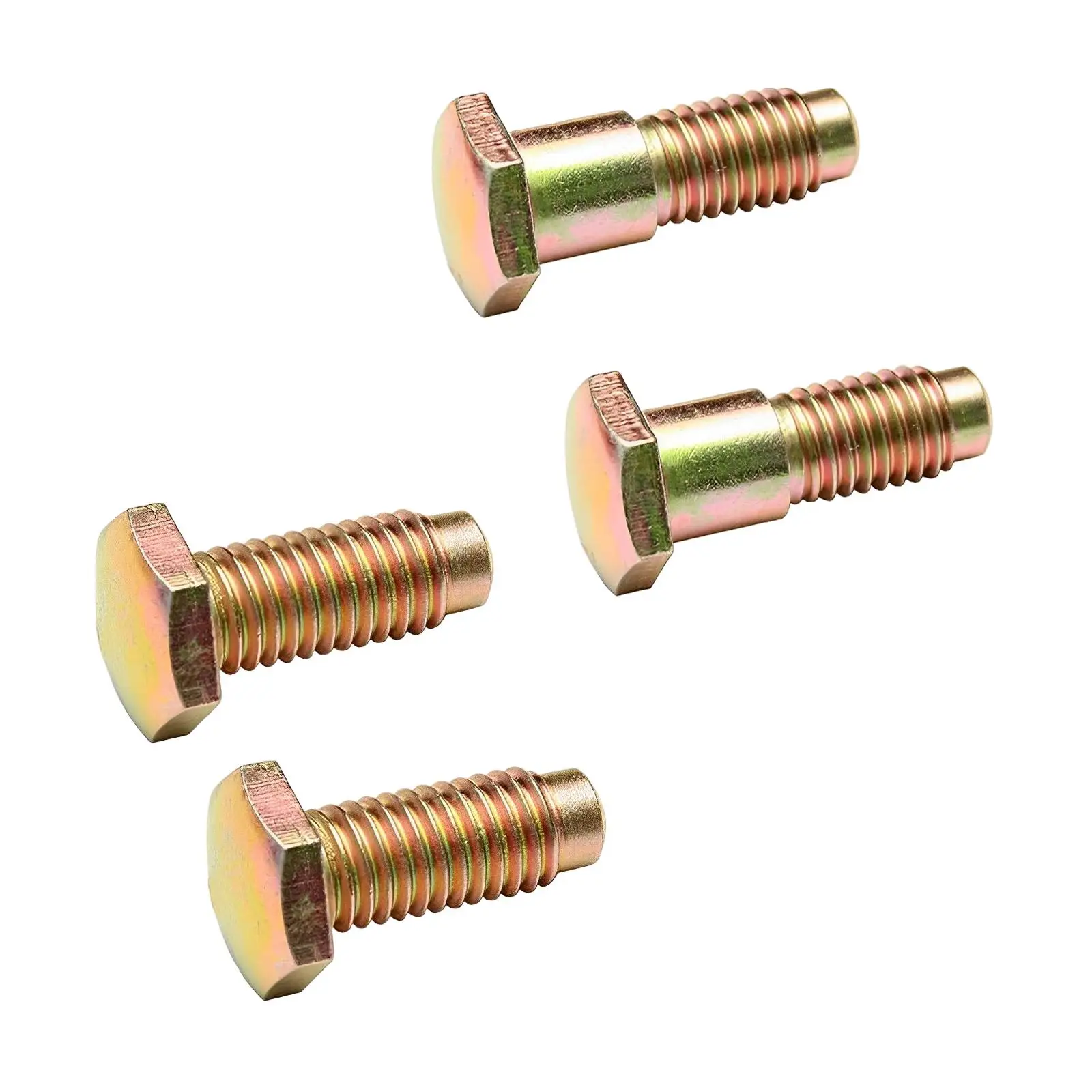 4Pcs Seat Belt Bolts Metal High Performance Car Accessories, Durable Spare Parts , Long and Short Bolts
