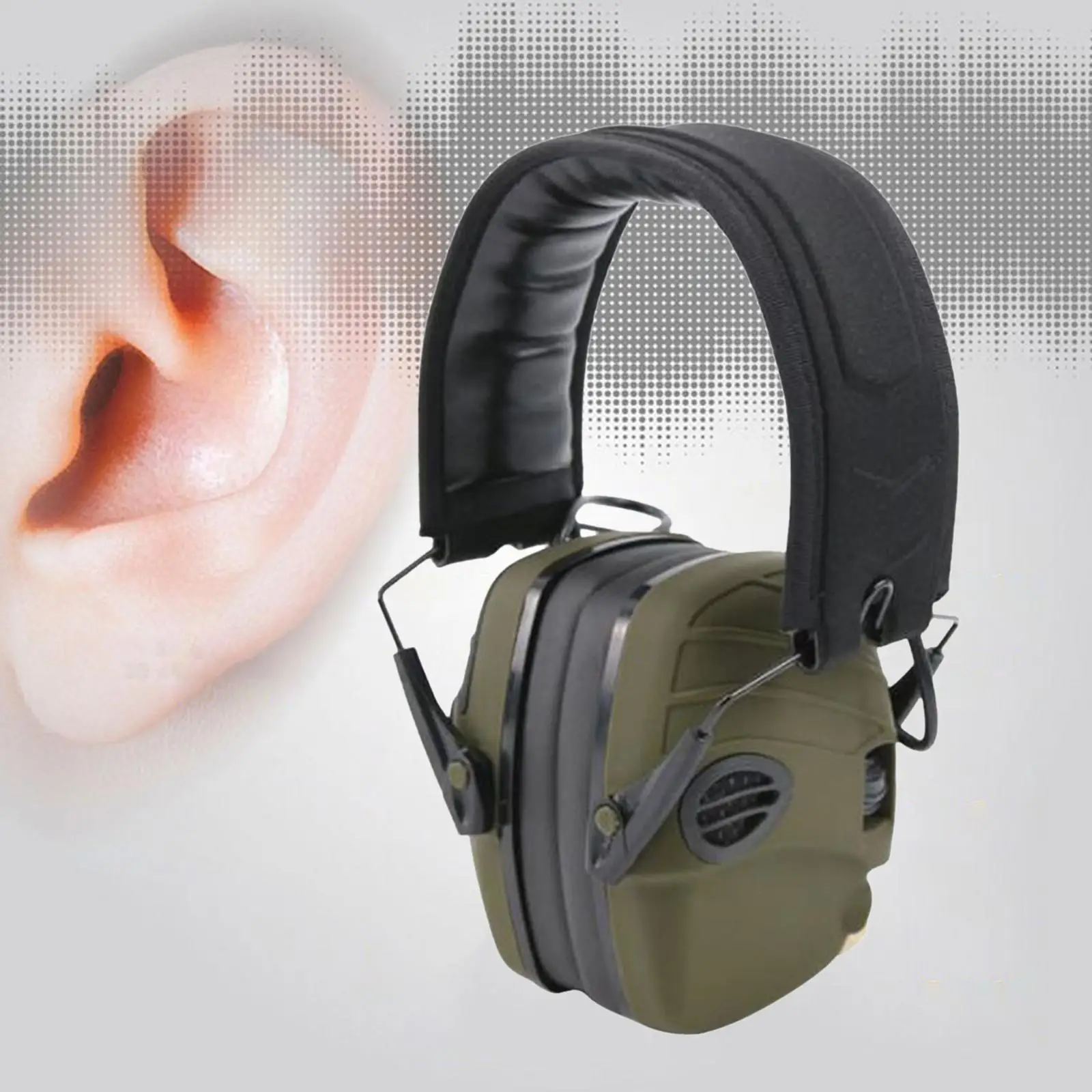Shooting Safety Earmuffs Noise Reduction Sound Amplification Range Ear Defenders