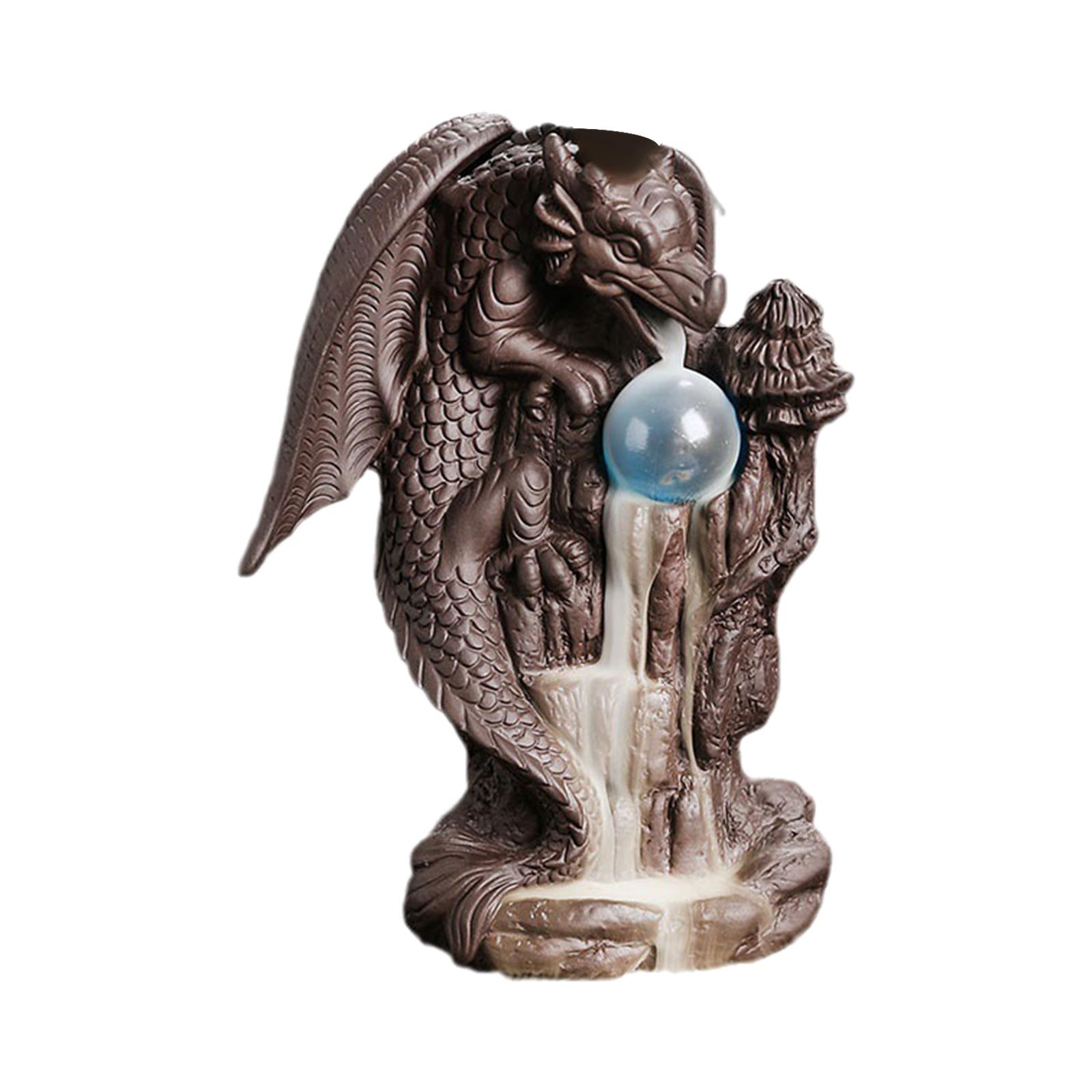 Waterfall Backflow Incense Holder Home Decoration Decor Room Decor Ornament for Relaxation Living Room Home Office Desktop