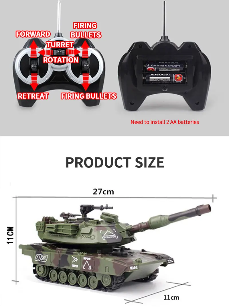 Rc Tank Modell Military 1/32 Wireless M1A1 Wired Remote Control T90 Shooting Competitive Tanks Car Toys For Boys