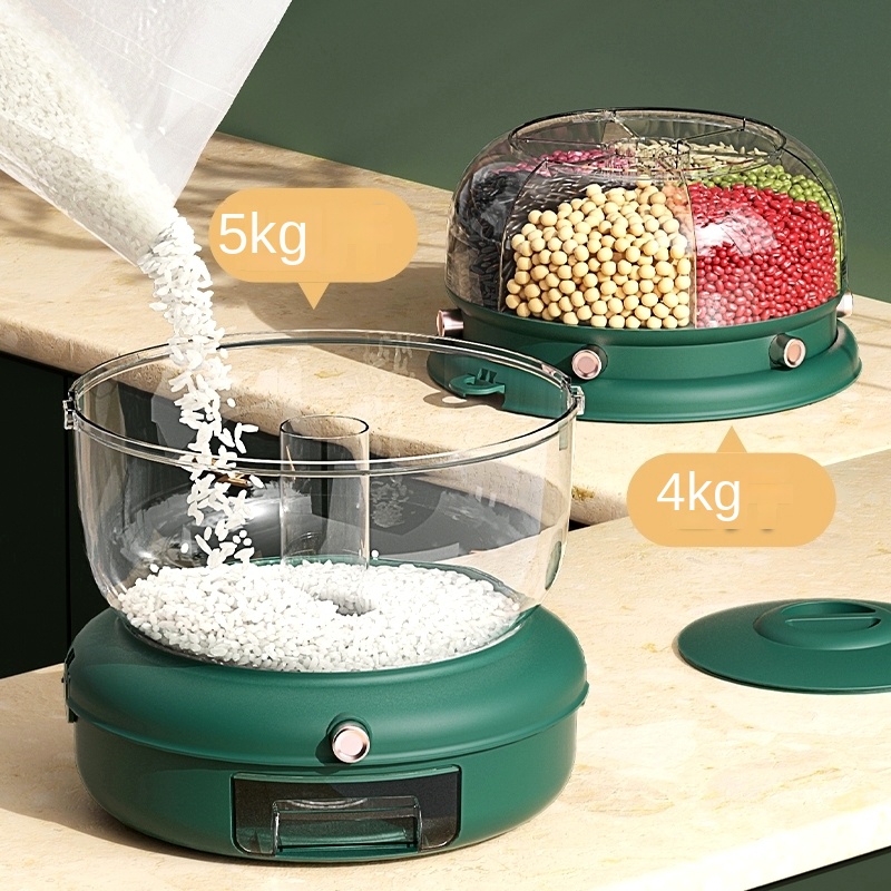 Cornflakes Dispenser Rotating Rice Bucket Insect Proof Moisture Proof Storage Divided Container Household Kitchen Grain Dispenser 23 Cornflakes Dispenser Rotating Rice Bucket Insect Proof Moisture Proof Storage Divided Container Household Kitchen Grain Dispenser