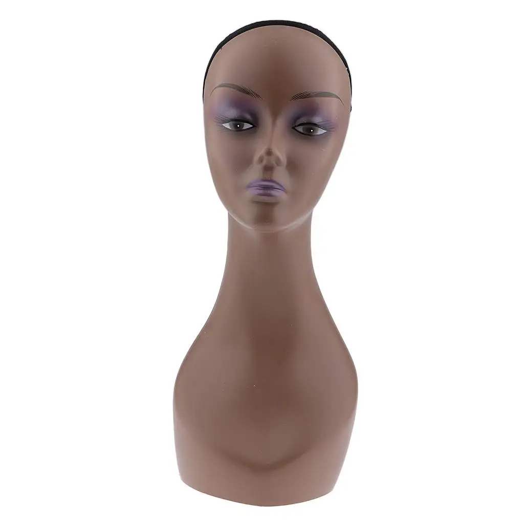  Making Head, Female Bald  Model With Long Neck Head for Hat Glasses Display