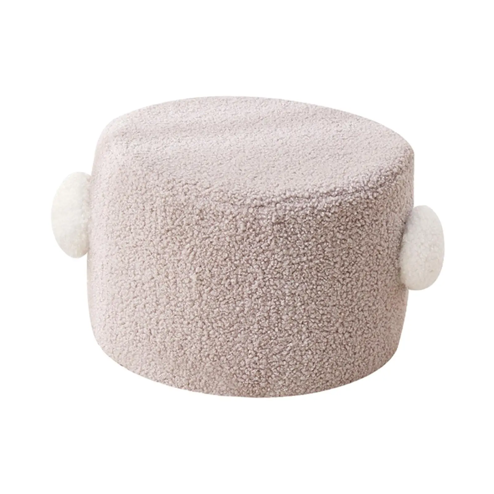 Small Footstool Mute Bottom Pads Detachable Cover Seat Chair Sofa Tea Stool for Living Room Apartment Doorway Nursery Entryway