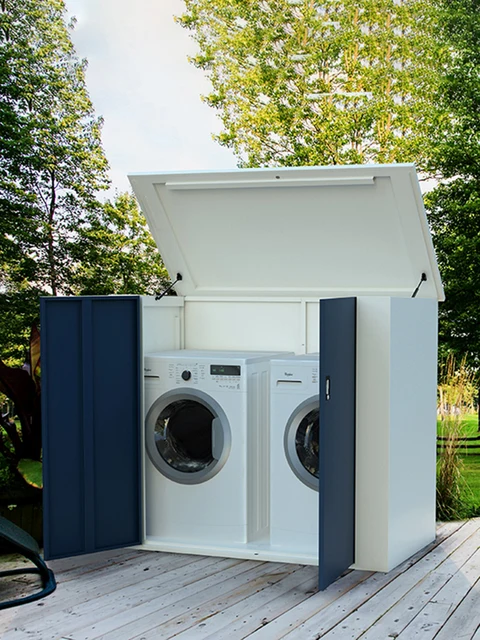 Armarios exterior para lavadora o secadora - Moderno - Armario