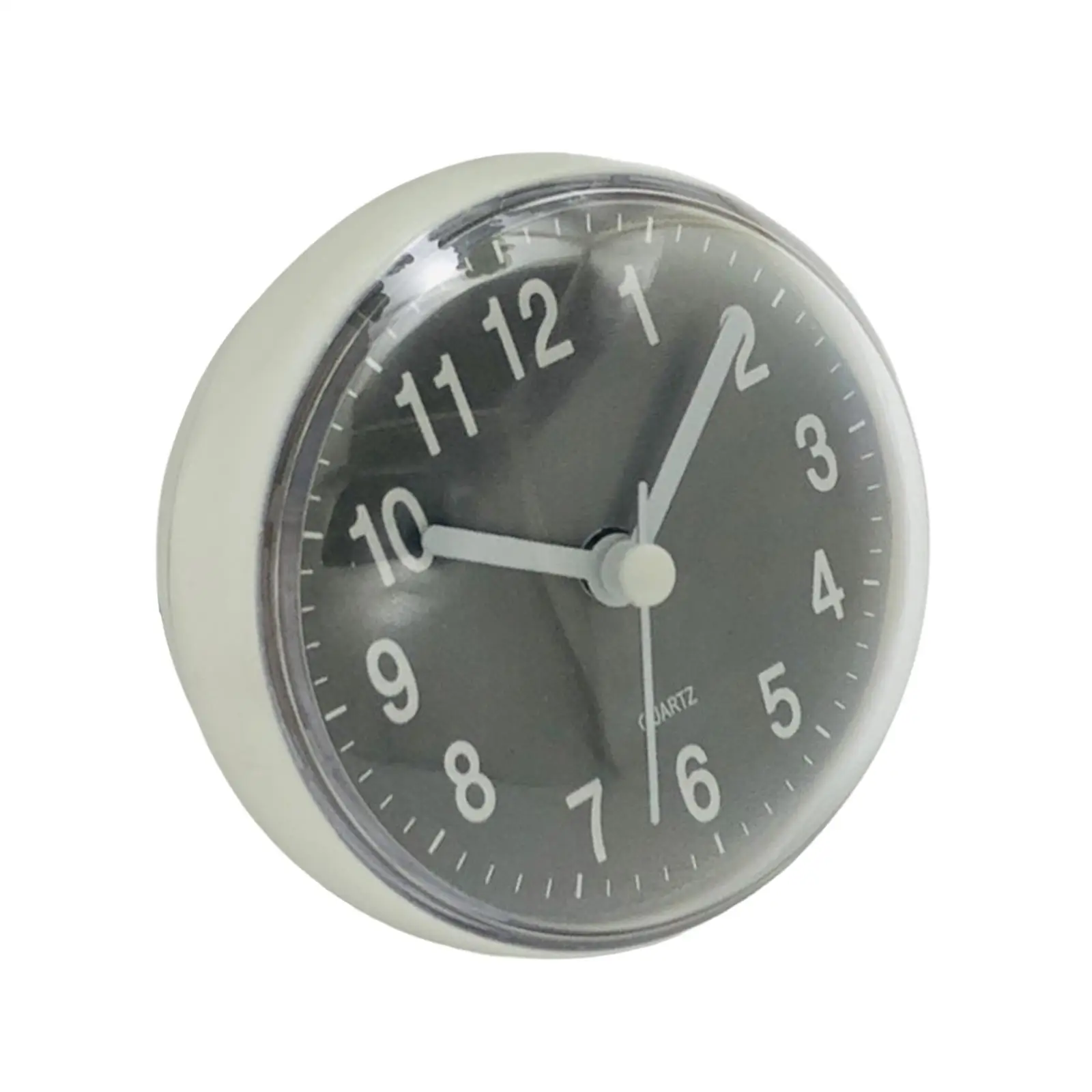 Silent Sucker Wall Clock Battery Operated Bathroom Clock Anti Fog Quartz Clock for Kitchen Living Room Dining Room Bedroom