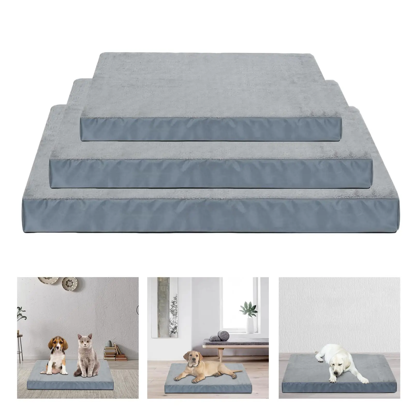 Pet Blanket Cat Sleep Pad Nonslip Bottom Cushion Warm Washable Dog Bed Mat for Sofa Doggy Small Medium Large Dog Crate Couch