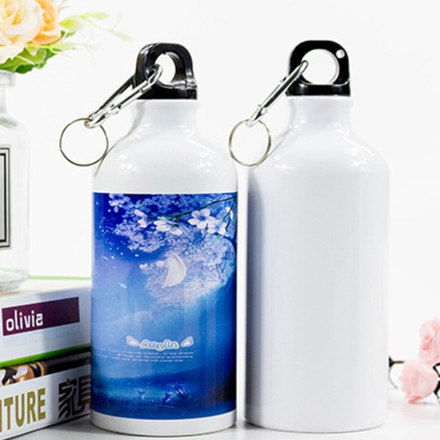 Sublimation Water Bottle with Carabiner Clip - 600ml or 750 ml