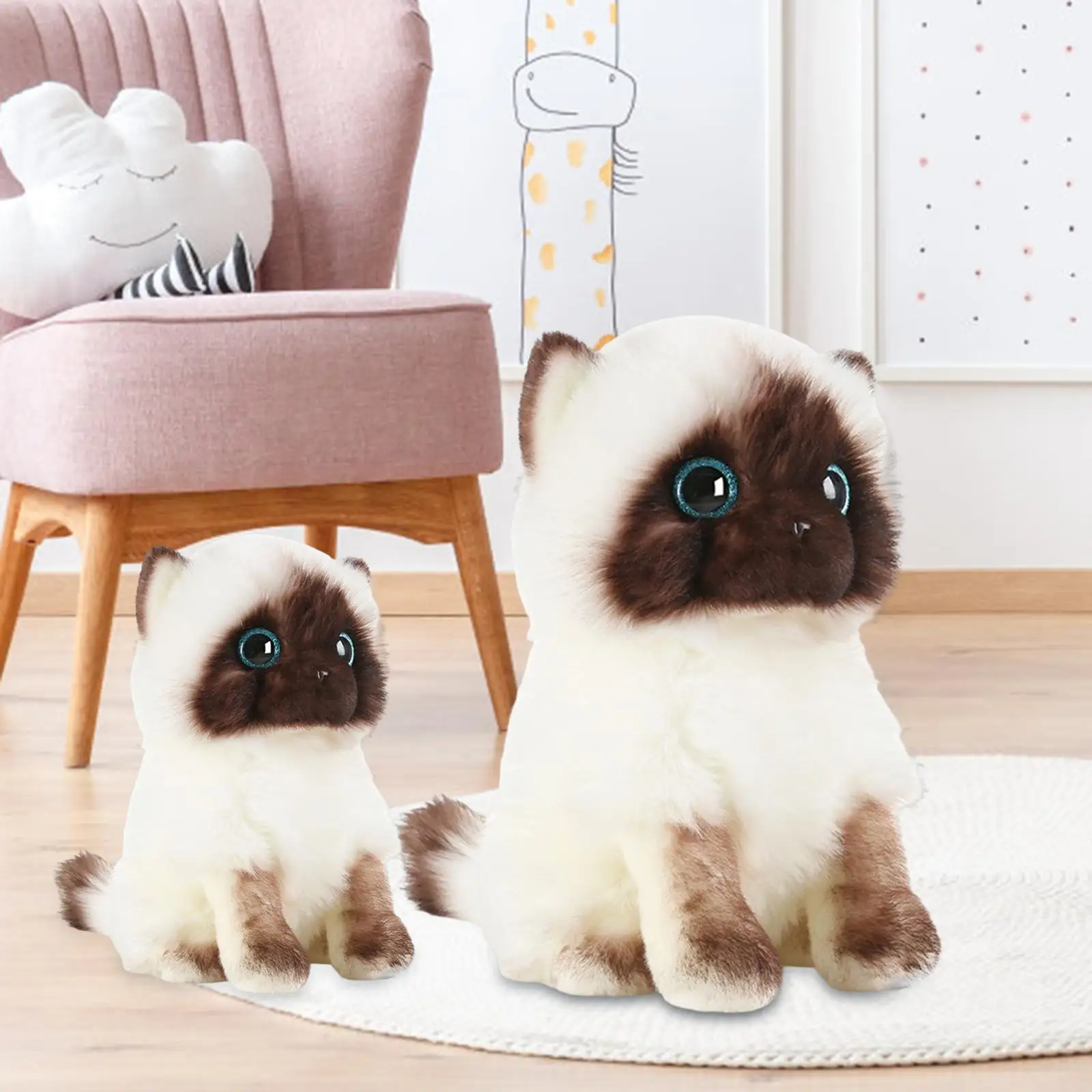 Stuffed Animal Toys Plush Pillows Cat Animal Doll for Living Room Home Decor