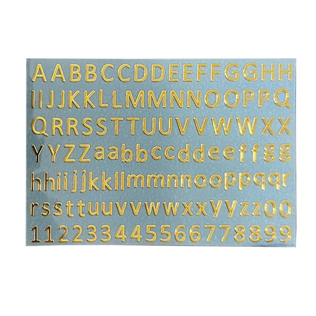 517F Small Letter Alphabet Stickers Mini Numbers Stickers Self Adhesive  Stickers for Epoxy Resin Art DIY Crafts Scrapbook - AliExpress