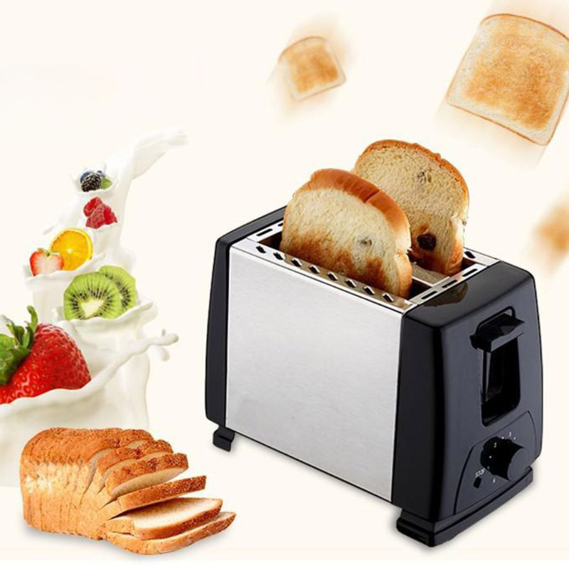 Title 8, 808F 2 Slice Toasters with 6 Bread Shade Settin...