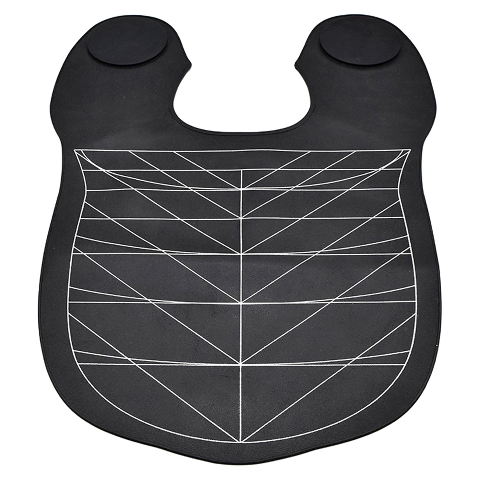 Salon Barber Cape Barbershop Washable Home Cutting Collar Neck Guard Black