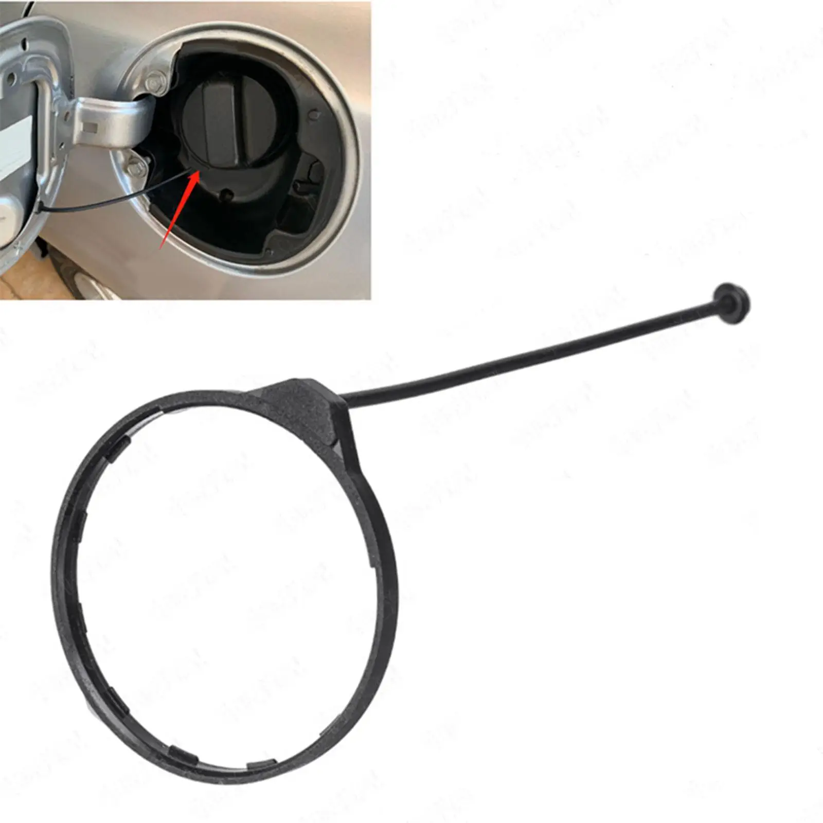 Fuel Tank Cap Rope Parts Anti Lost Rope Compact Wear Resistant Durable Vehicle with Ring Fuel Tank Cap Cord Line for Accord