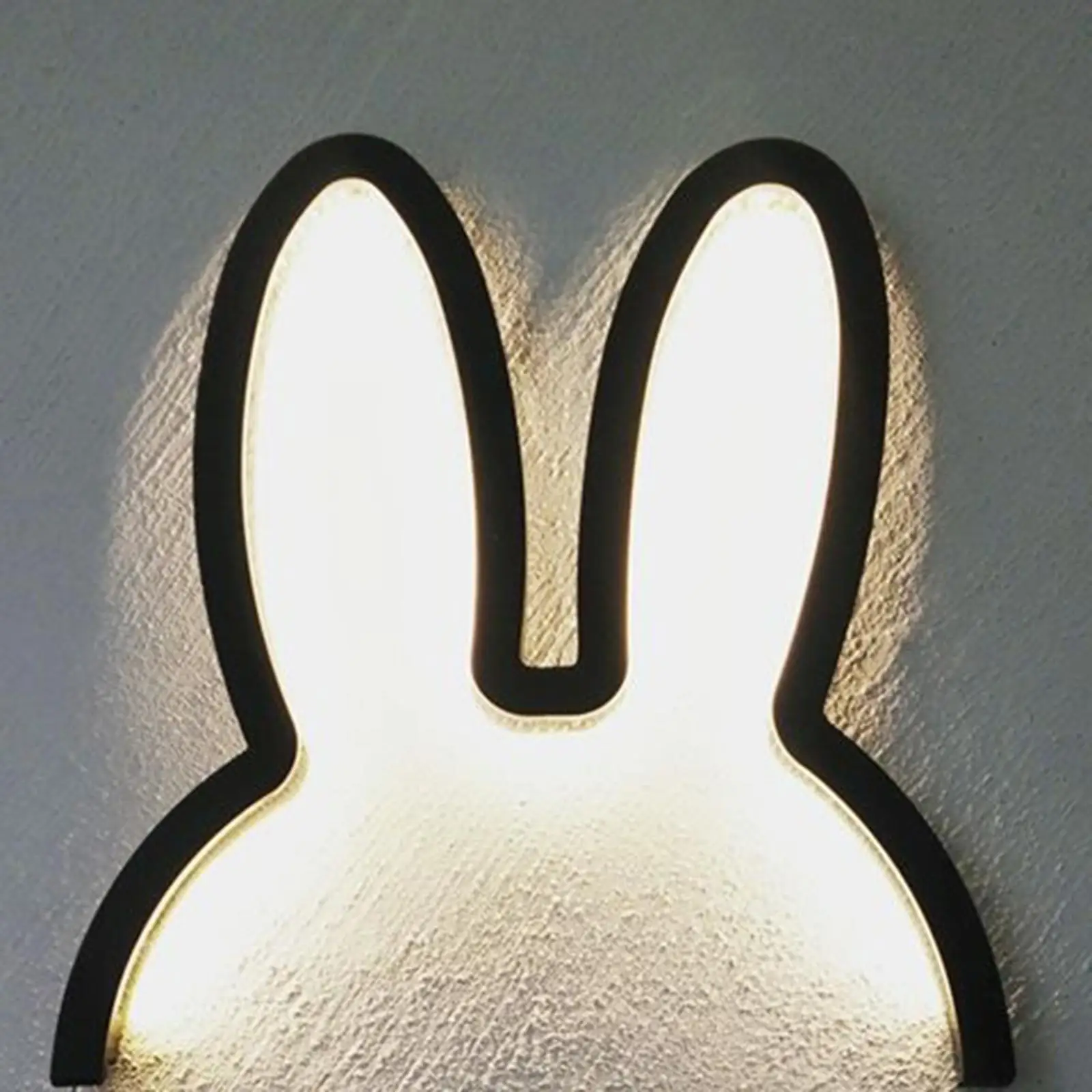 Cute Rabbit Night Light USB Dimmable Light Bar Warm Light LED Bunny Lamp for NightStand Tabletop Bedroom Decor Xmas Gift