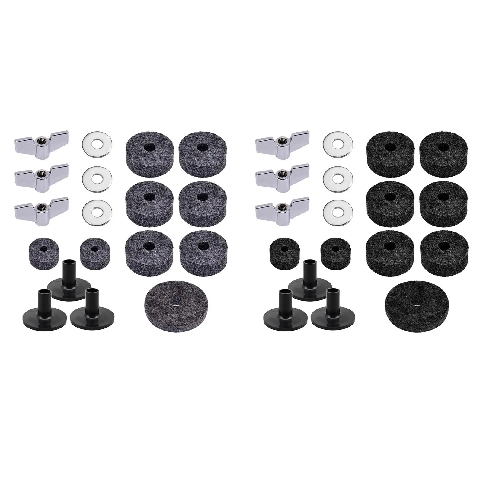 Drum Set Cymbal Felts Washers Replacement Accessories, Cymbal Washer, Drum Replacement Parts, for Performance Music Stage