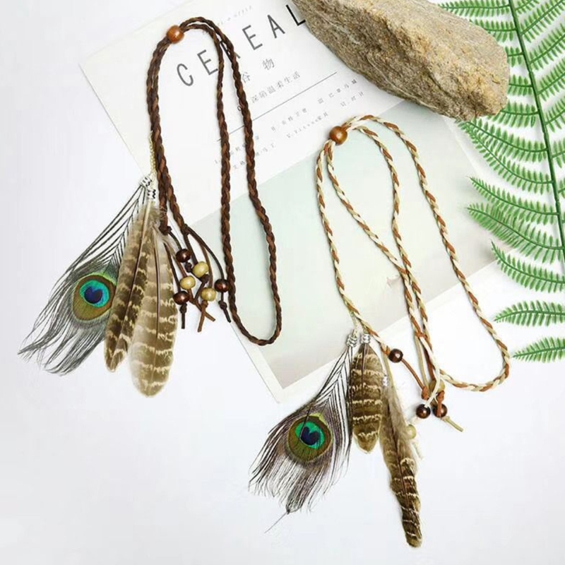 Indianischer kopfschmuck boho federn stirnbänder indischer kopfschmuck federn kopf bedeckung boho kopf bedeckung hippie schmuck – Detail 5