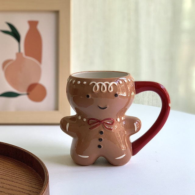 Kichvoe Gingerbread Man Mug Ceramic Christmas Coffee Mugs Cute 3D  Gingerbread Man Cup Novelty Mug wi…See more Kichvoe Gingerbread Man Mug  Ceramic