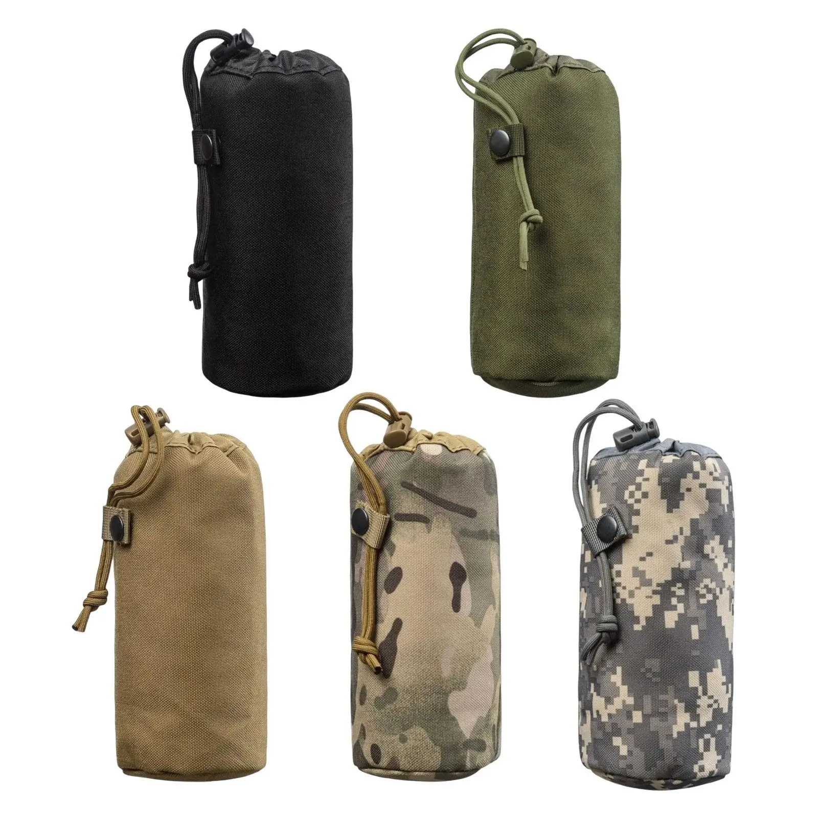 Portable Water Bottle Carrier Bag Drink Bottle Carrying Bag Protective Sleeve Cover Pouch for Outdoor Fishing Camping Hiking