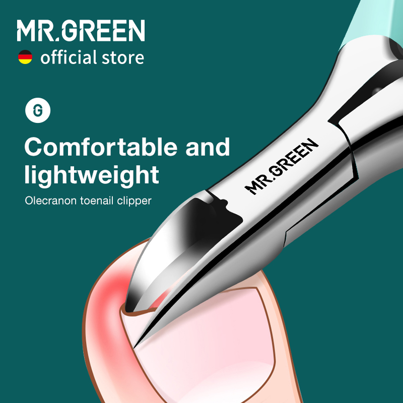 Best of MR.GREEN Ingrown Nail Clippers Toenail Cutter Stainless Steel Pedicure Tools Thick Toe Nail Correction Deep Into Nail Grooves Reviews & Tips