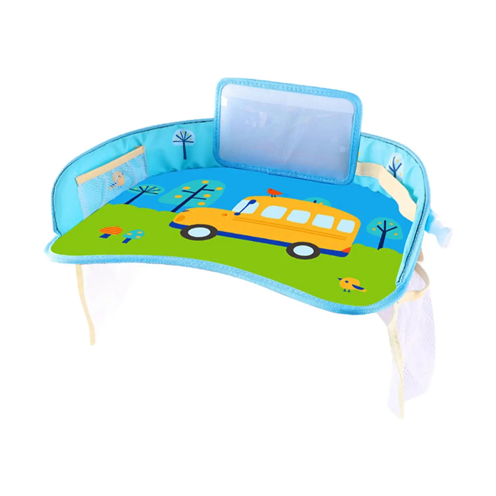  Tray Eating Drawing Snack Tray for Road Trip Airplane Stroller