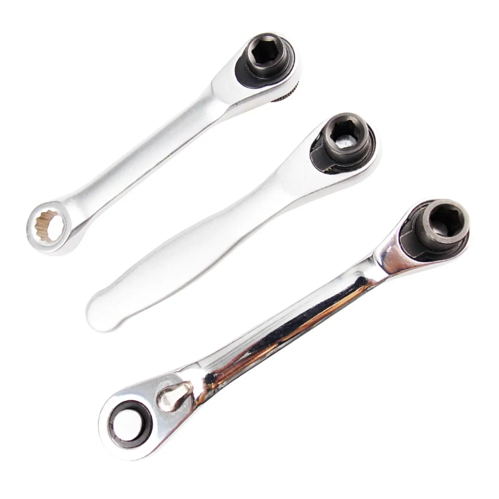 Steel Torch Wrench Double End Quick Socket Ratchet Wrench Metric Ratchet Combination Wrenches for Motorcycle Car Repair