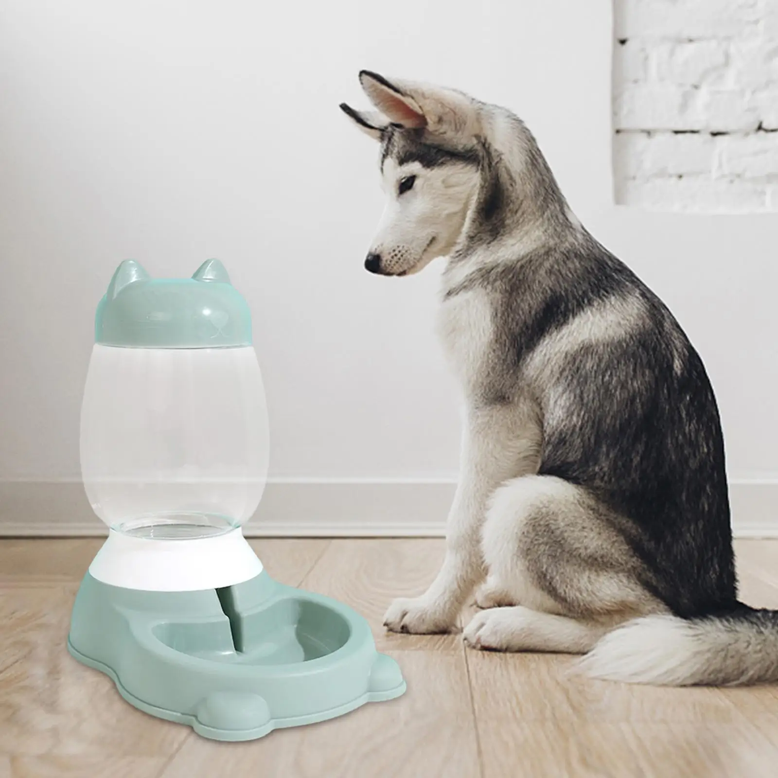 Automatic Gravity Waterer dog  Dish Plate  Dispenser for Drinking Watering