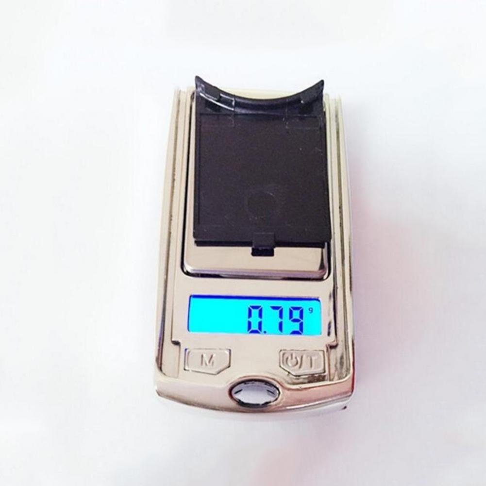 Electronic Scale Lightweight Car Key Shape Metal Accurate Digital Pocket Scale for Food