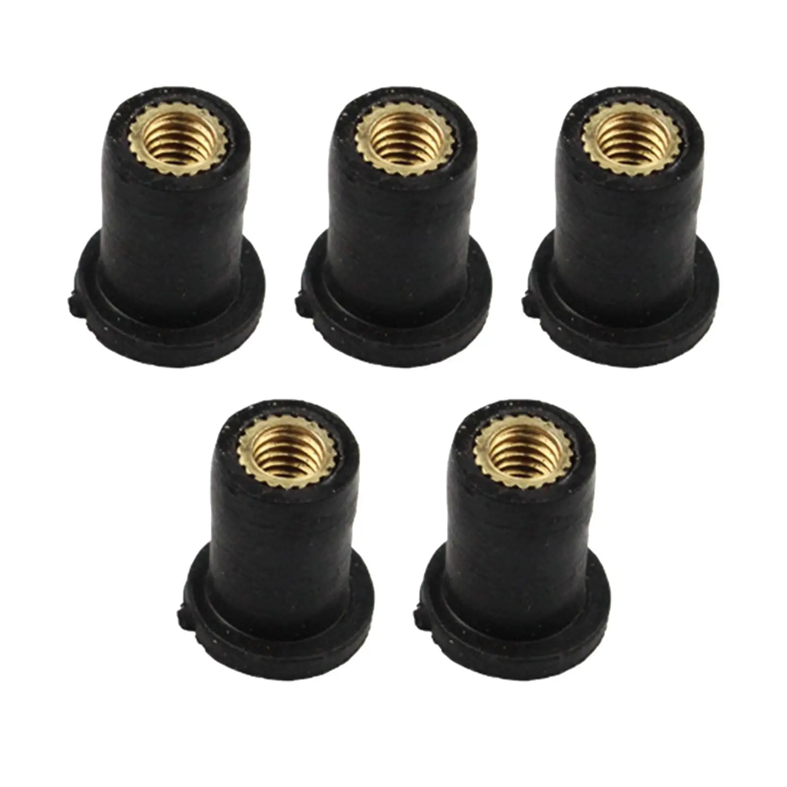 5x Windshield Well Nut Motorcycle Accessories Brass Nut for Kayak Canoe