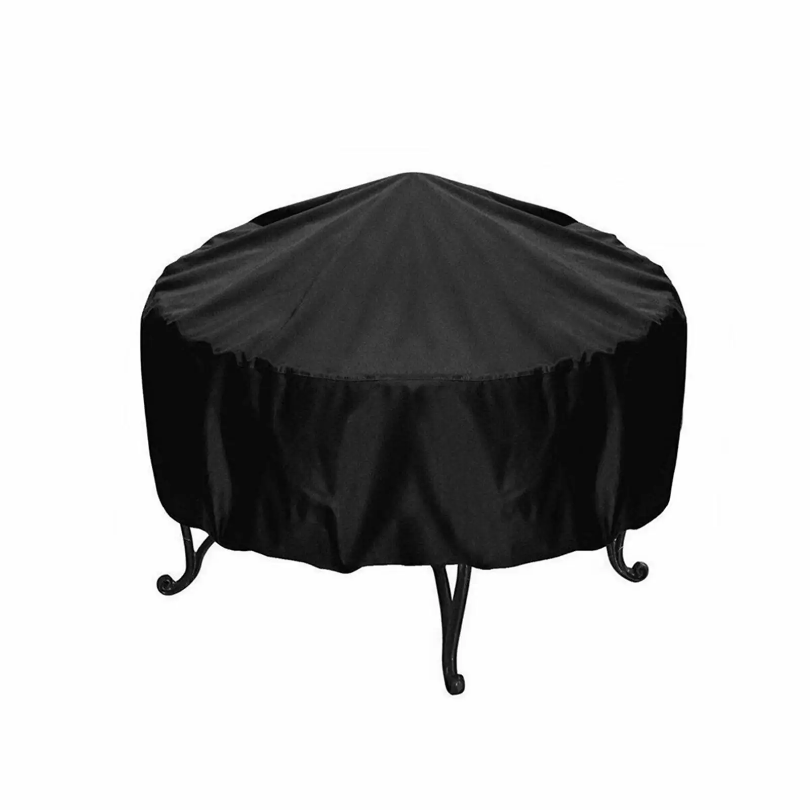 Round Grill Cover Waterproof Folding Weatherproof Stove Shield Protective Cover for Picnic Outdoor Barbecue Patio Accessories