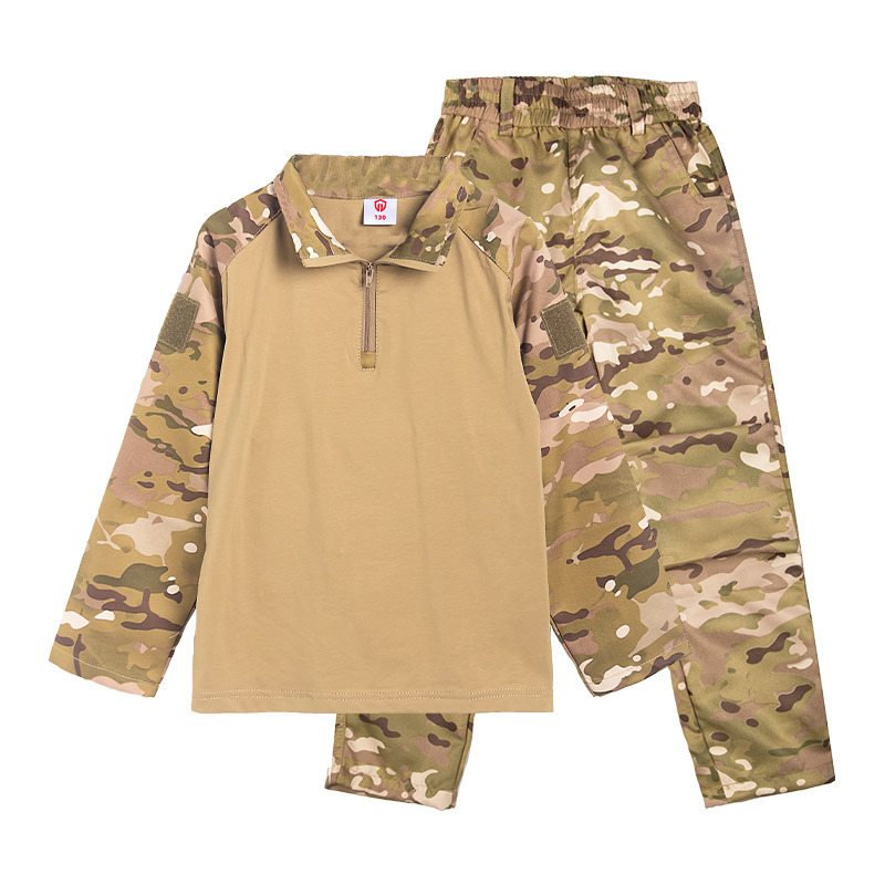 uniforme tactique de pour uniforme manches camouflage ensemble chemise de vêtements airsoft pour garçons