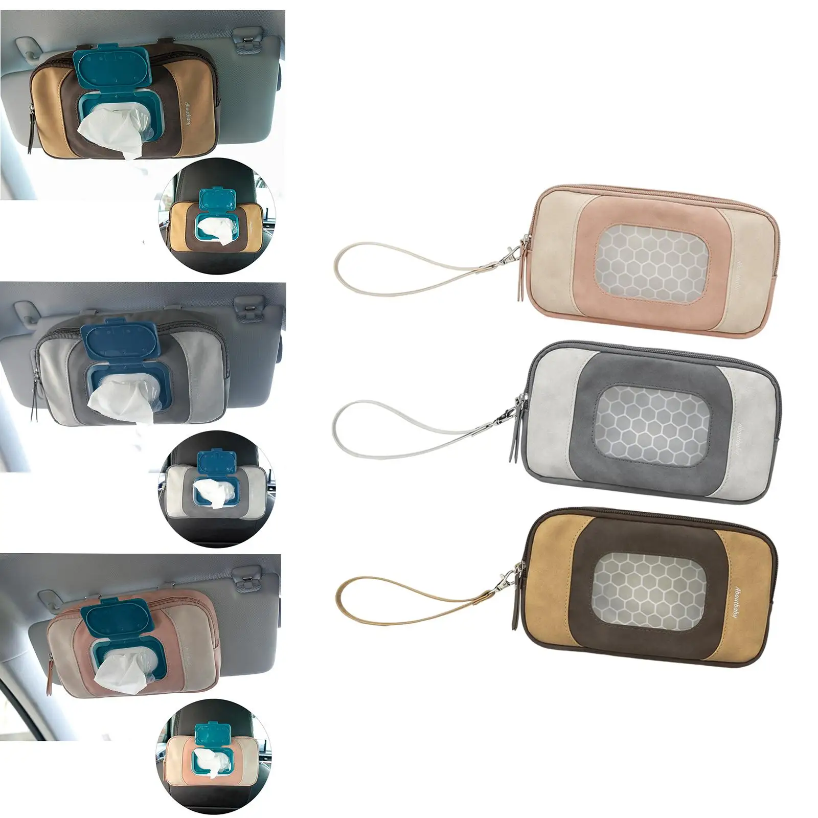 Portable Wet Wipes Bag Reusable Refillable Case for Travel Stroller Outdoor