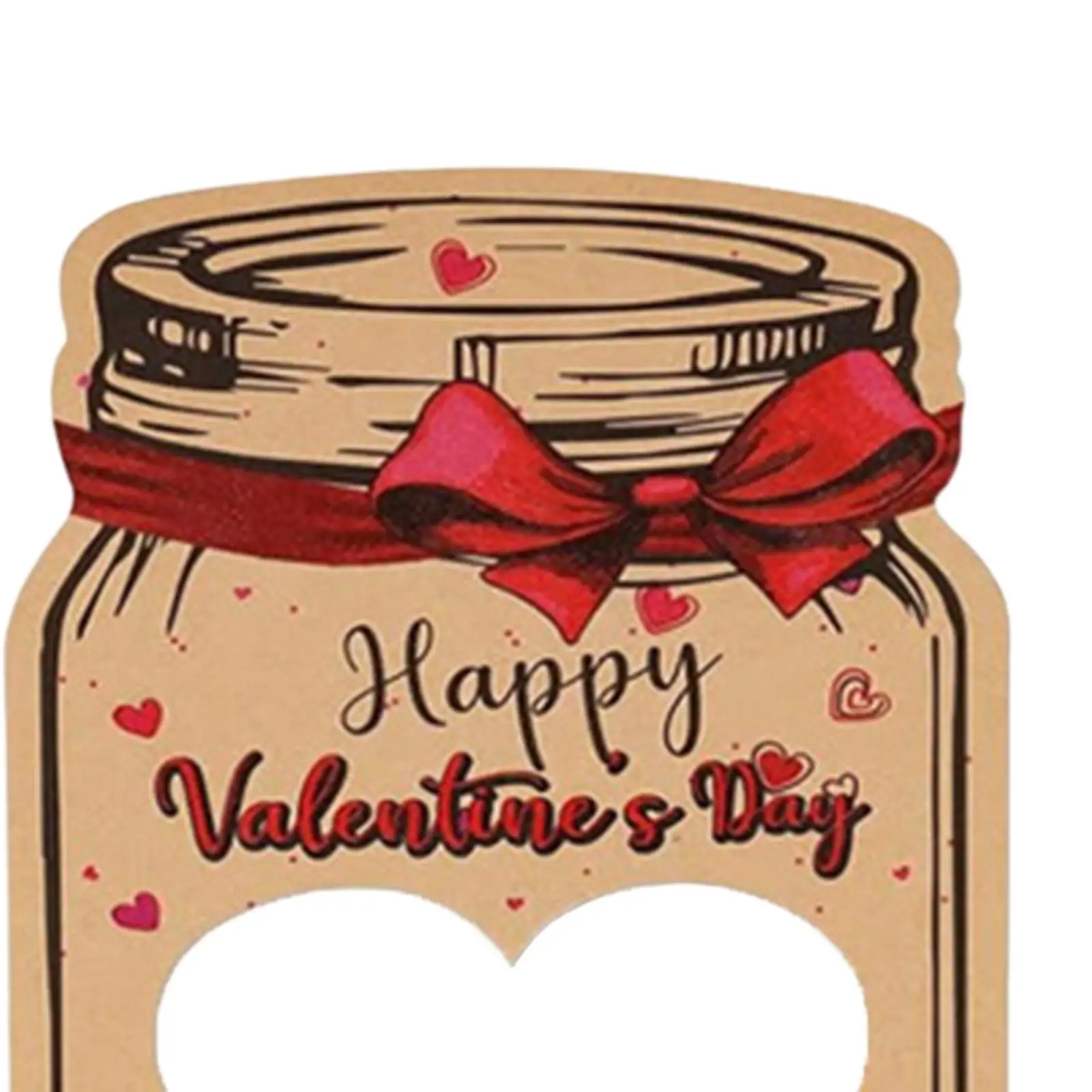 24x Valentines Day Cards Candy Holder Valentine`s Day Craft for Party Favors Classroom Valentine Gift Invitations Girls Boys