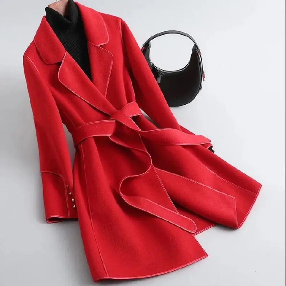 Casaco de lã Hepburn para mulheres, jaqueta