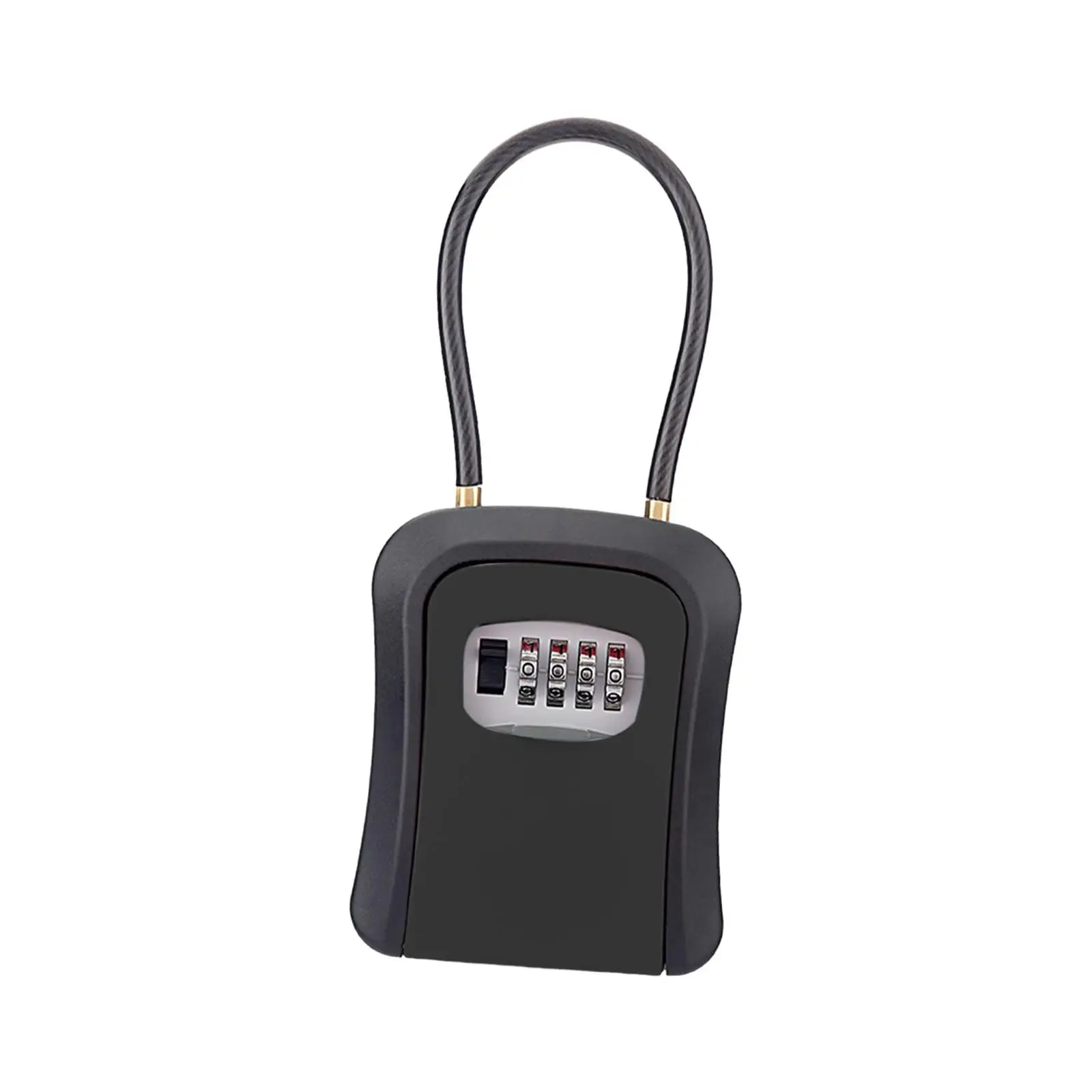 Key Lock Box Key Security Box with 4 Digit Combination Waterproof Resettable Code for House Keys Durable Lightweight Versatile