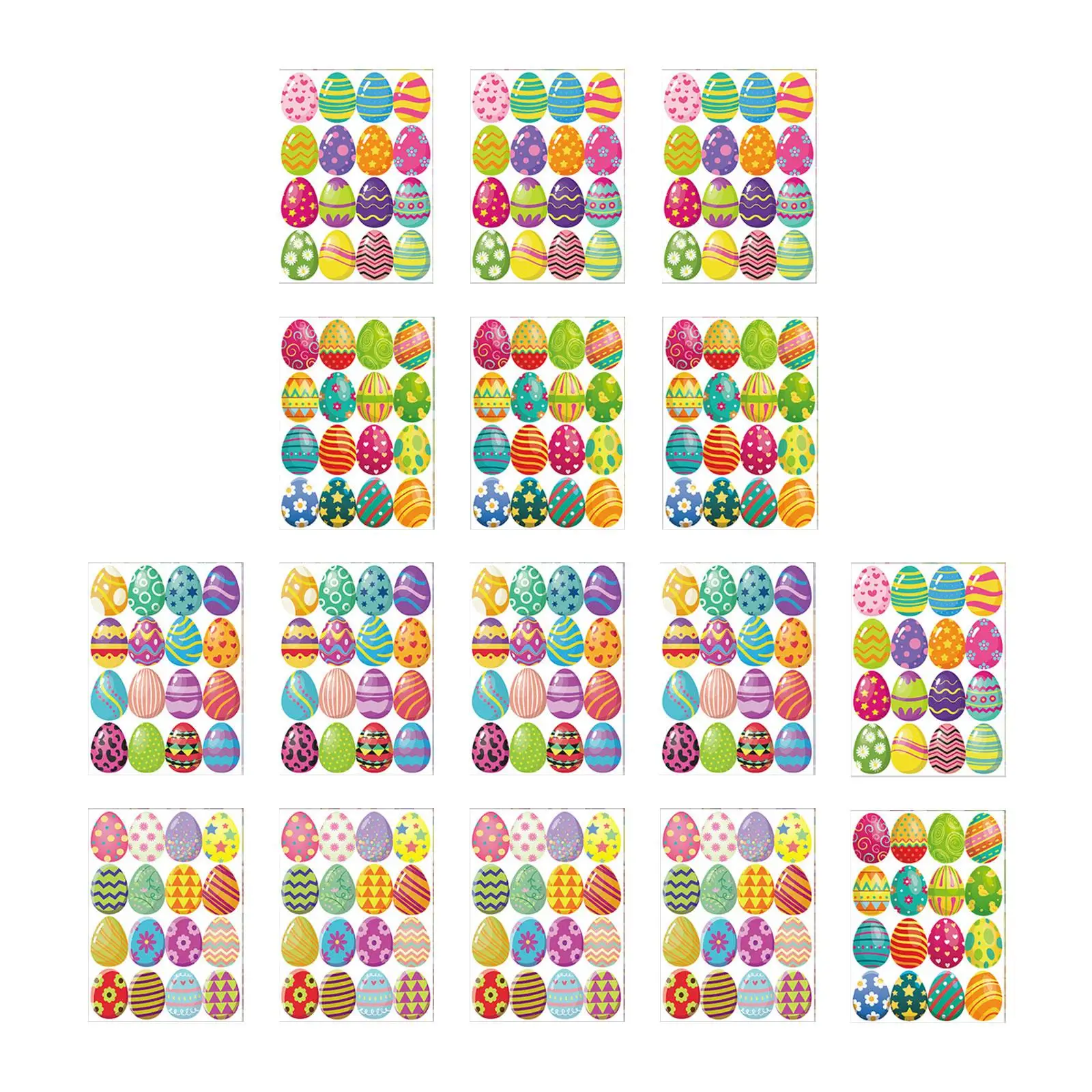 Easter Egg Stickers for Kids 16 Sheets 256Pcs Decorative Stickers for Party